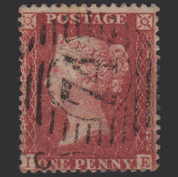 GB QV 1857 1d Rose-red (Plate 27) SG40-C10(1) IE GU London D&S 74