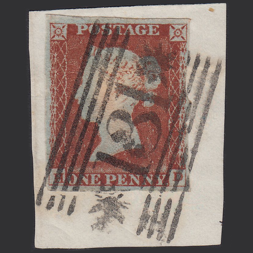 GB QV 1841 1d (Plate 50) SG9-B1(3) HD GU nr 4M Edinburgh 131 With Stars on Piece
