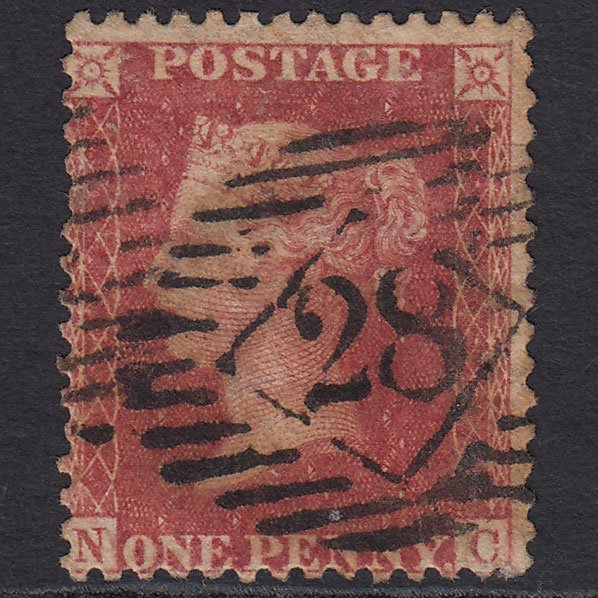 GB QV 1857 1d Rose-red (Plate 43) SG40-C10(1) NC GU London IS 28