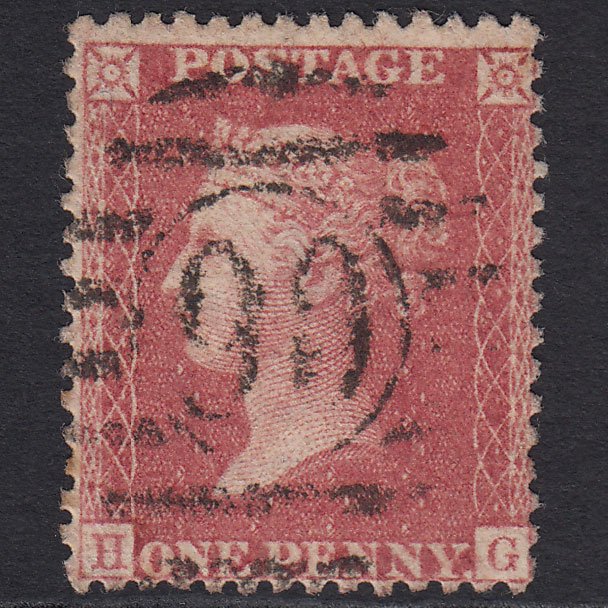 GB QV 1857 1d Rose-red (Plate 47) SG40-C10(1) HG GU London D&S 90