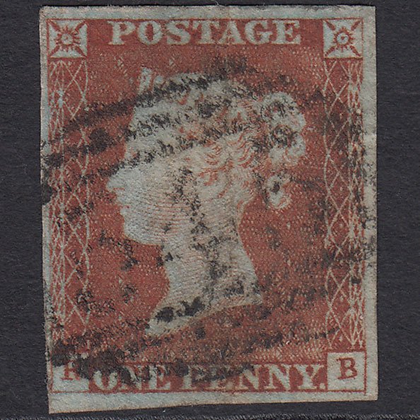 GB QV 1841 1d Red-brown (Plate 47) SG8-B1(1) RB GU 4 Margins Newcastle 545