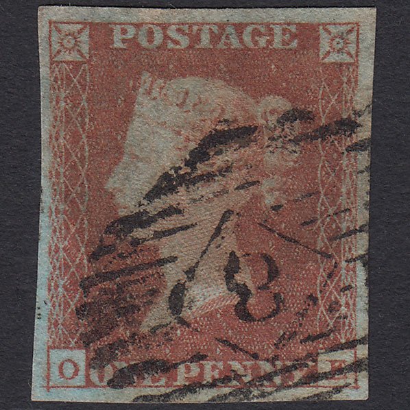 GB QV 1841 1d (Plate 112) SG8-B1(1) OE GU 4 Good Margins London IS 8