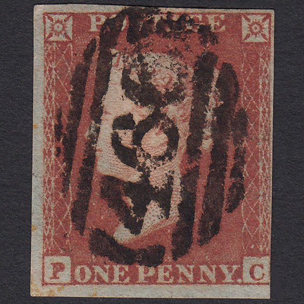 GB QV 1841 1d Red-brown (Plate 153) SG8-B2(1) PC GU nr 4M Liverpool 466