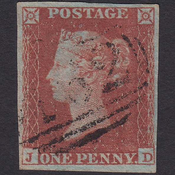 GB QV 1841 1d Red-brown (Plate 171) SG8-B2(1) JD GU 4 Margins