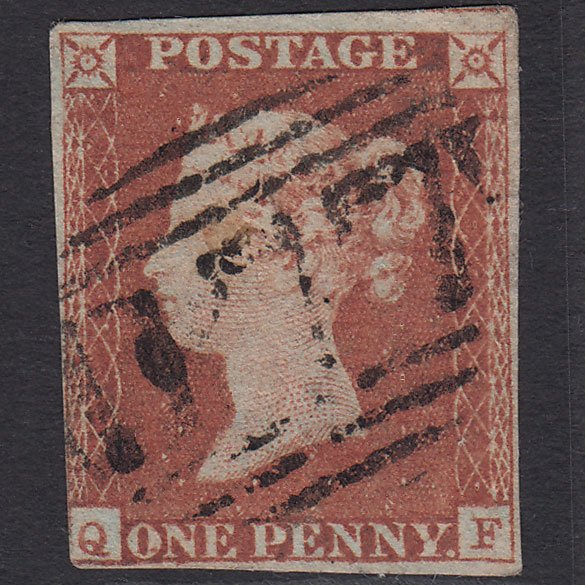 GB QV 1841 1d Red-brown (Plate 76) SG8-B1(1) QF GU nr 4M Cheltenham 177
