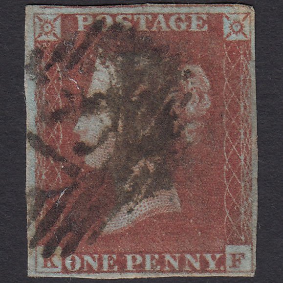 GB QV 1841 1d Red-brown (Plate 69) SG8-B1(1) KF GU 4 Margins London IS 13