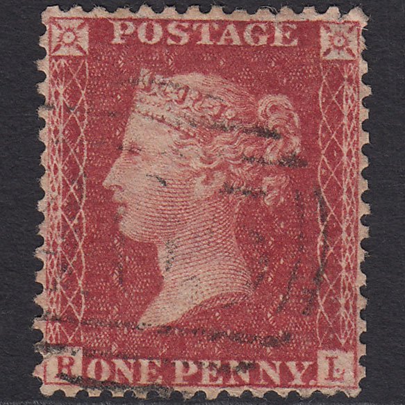 GB QV 1857 1d (Plate 59) SG40-C10(1) RL GU & Dot Perfect Centring Micro Tear