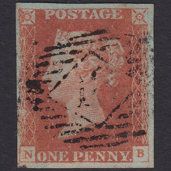 GB QV 1841 1d Red-brown (Plate 67) SG8-B1(1) NB FU 4M London IS Cancel