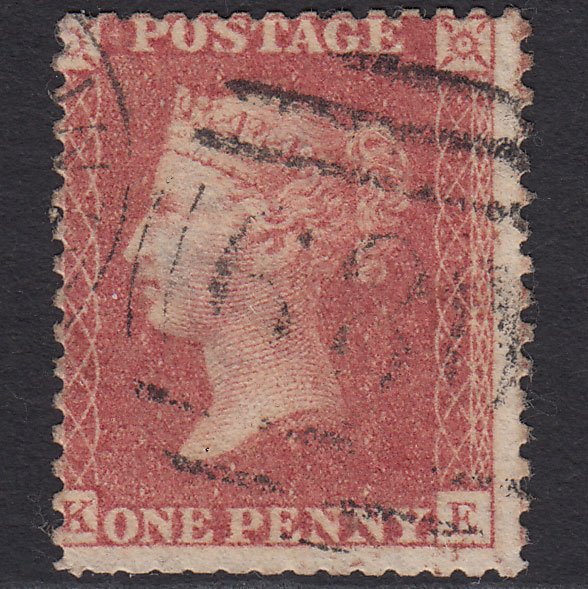 GB QV 1857 1d Rose-red (Plate 48) SG40-C10(1) KE GU