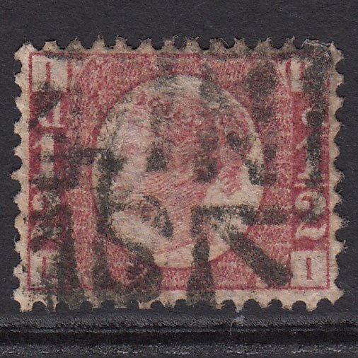 GB QV 1870 1/2d Rose-red (Plate 12) SG48-G4 LI FU Npb Cancel Well Centred