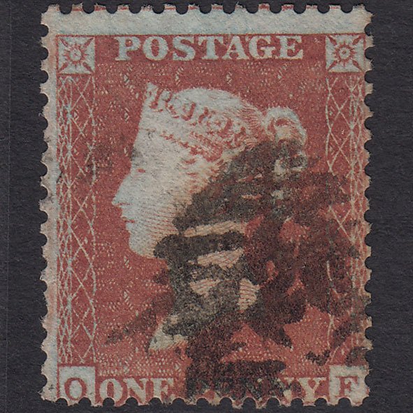 GB QV 1855 1d Red-brown (Plate 200) SG22-C2(1) OF FU London IS Cancel