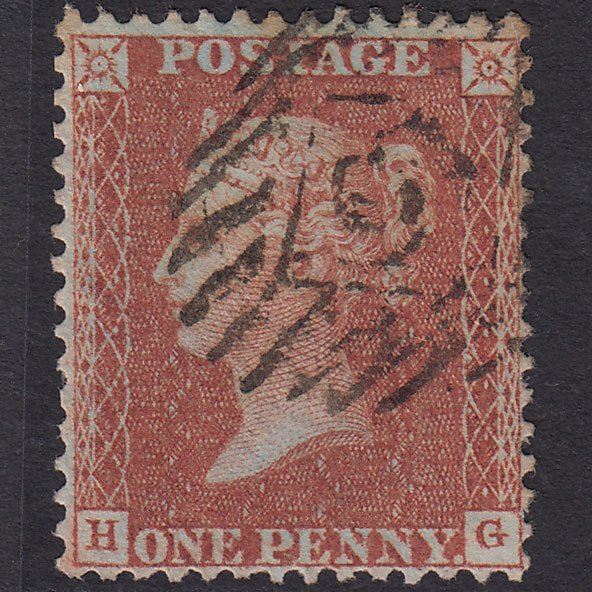 GB QV 1855 1d Red-brown (Plate 5) SG24-C3(1) HG GU London IS Minute G