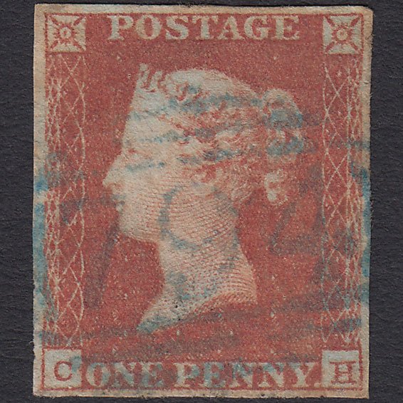 GB QV 1841 1d Red-brown (Plate 102) SG8-B1(1) CH GU 4M Blue Watton 794