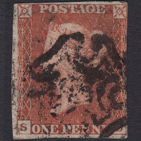 GB QV 1841 1d (Plate 29) SG8-B1(1) Ivory Head SD GU 4 Margins Maltese Cross