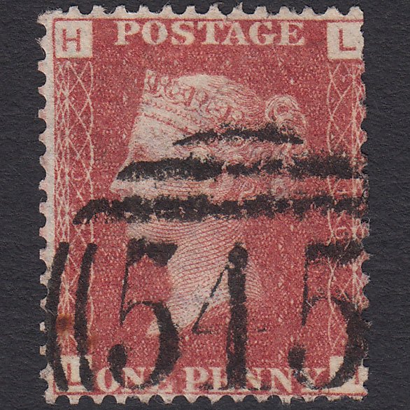 GB QV 1864 1d Lake-red (Plate 116) SG44-G1(2) LH GU Newcastle 545