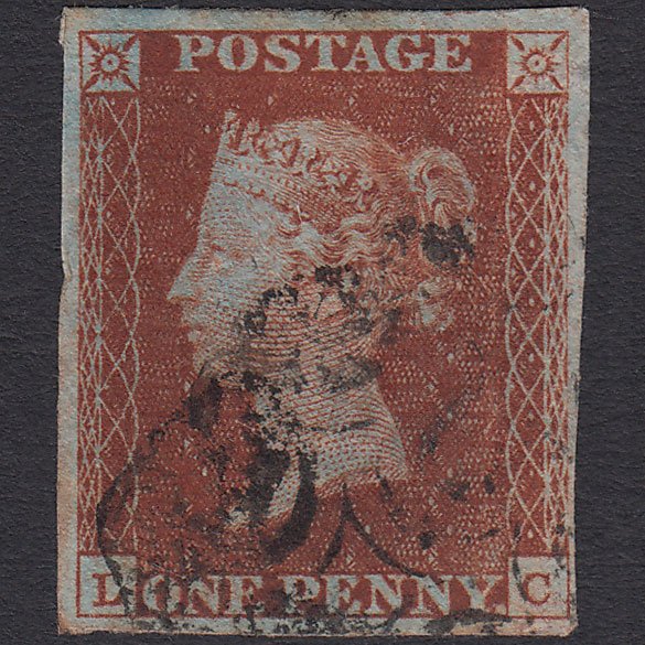 GB QV 1841 1d Red-brown Penny Black (Plate 11) SG7-A2 LC GU 4M MX