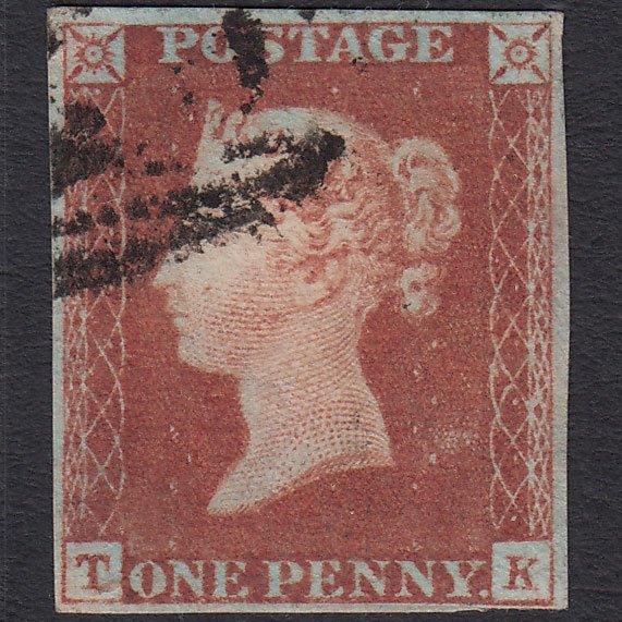 GB QV 1841 1d Red-brown (Plate 76) SG8-B1(1) TK FU