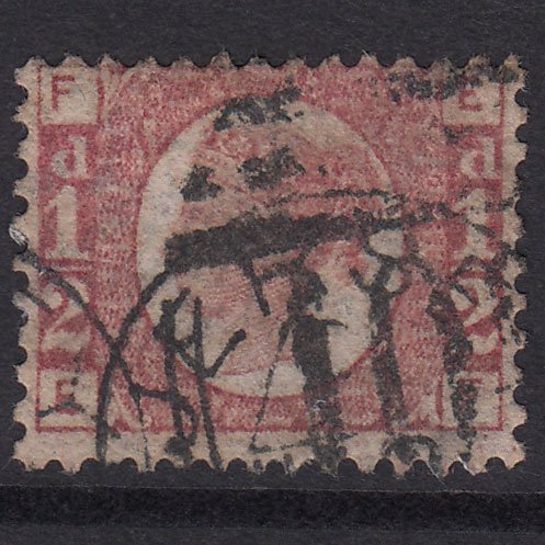 GB QV 1870 1/2d Rose (Plate 13) SG49-G4 EF GU Jersey 409