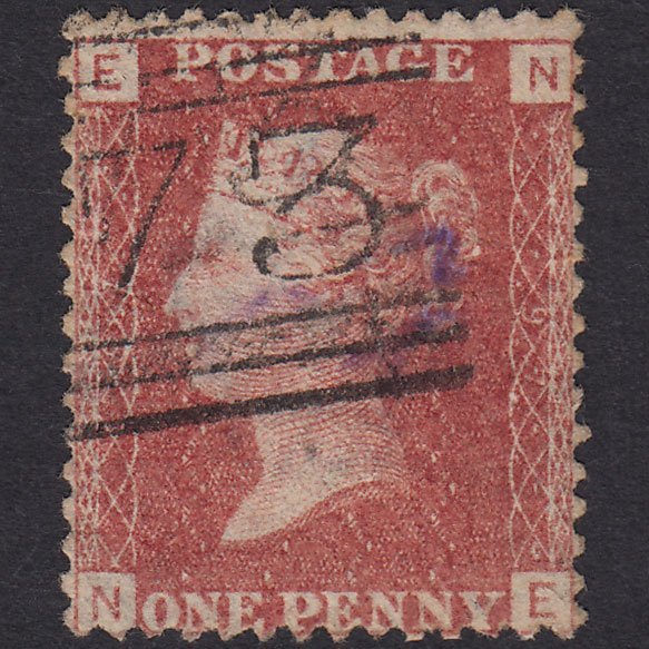 GB QV 1864 1d Rose-red (Plate 97) SG43-G1(1) NE GU Scotland