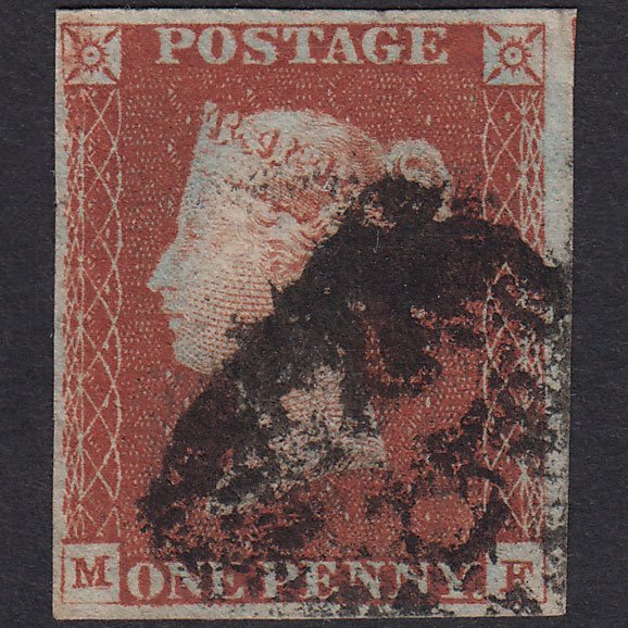 GB QV 1841 1d Plate 62 SG8-B1(1) Constant Variety MF GU 4M Scotland