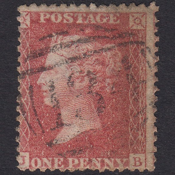 GB QV 1857 1d Rose-Red SG40-C10(1) JB GU Bristol 134