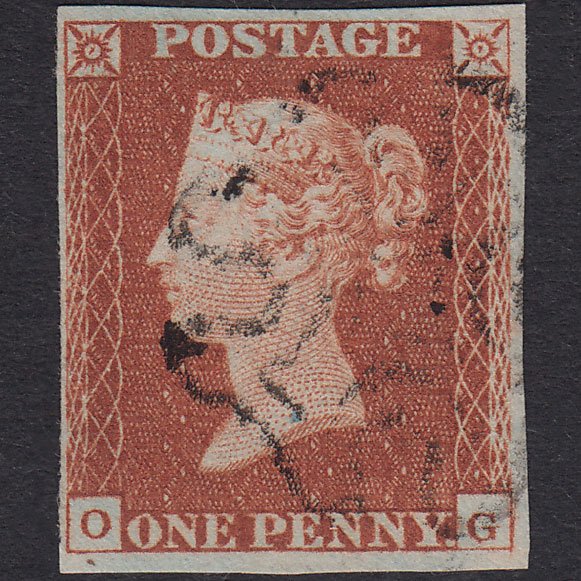 GB QV 1841 1d Red-Brown Plate 19 SG8-B1(1) Constant Variety OG VFU 4M MX