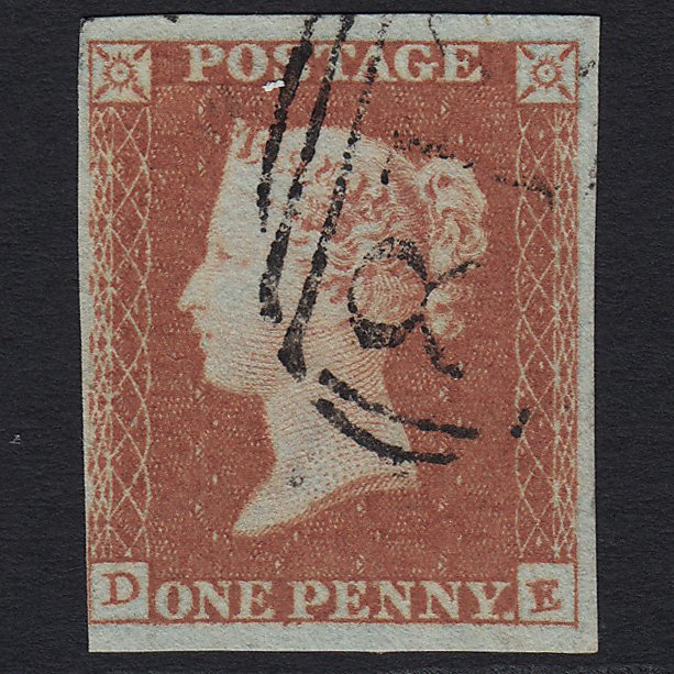 GB QV 1841 1d Red-brown (Plate 99) SG8-B1(1) DE FU nr 4M Light Cancel
