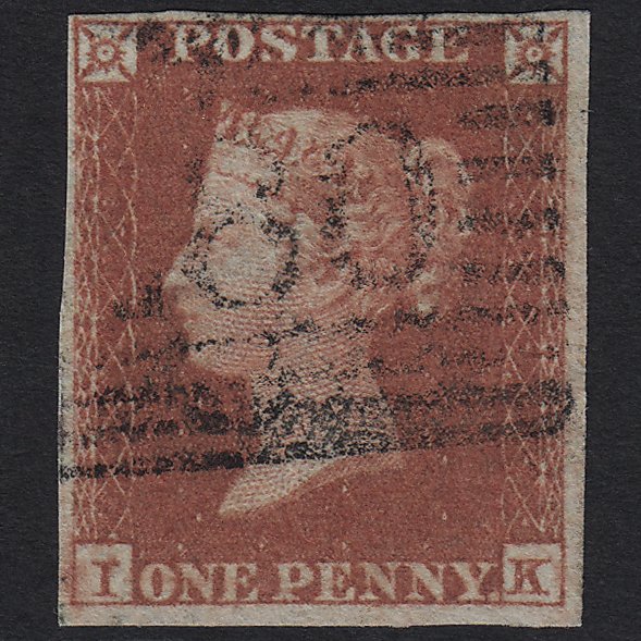 GB QV 1841 1d Red-brown (Plate 160) SG8-B2(1) IK FU in Scotland 4M Imperf