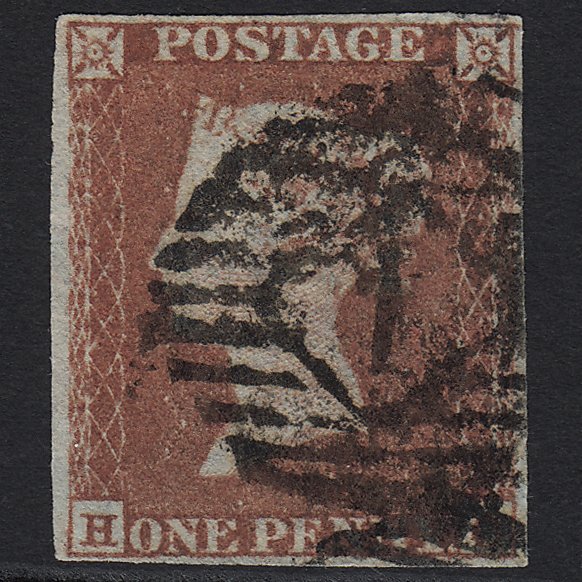 GB QV 1841 1d Red-brown (Plate 94) SG8-B1(1) HC GU London IS 1 4M Imperf