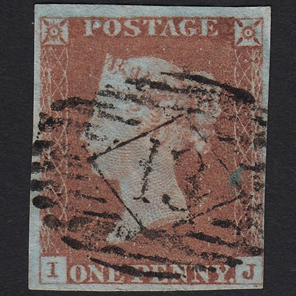 GB QV 1841 1d (Plate 71) SG8-B1(1) IJ FU Missing Imprimatur 4M London IS 13