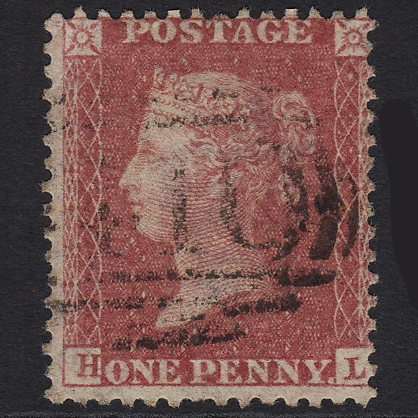 GB QV 1857 1d Rose-red (Plate 42) SG40-C10(1) HL FU Light Cancel