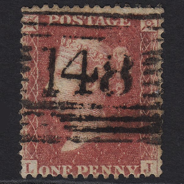 GB QV 1863 1d Rose-red (Plate 50) SG42-C12(1) LJ GU Fort William 148
