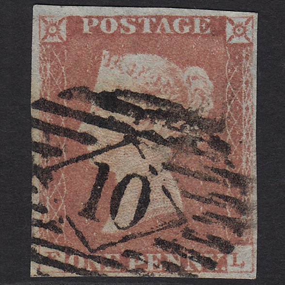 GB QV 1841 1d Red-brown (Plate 71) SG8-B1(1) EL GU 4M Imperf London IS 10