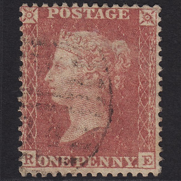 GB QV 1857 1d Rose-red (Plate 55) SG40-C10(1) RE GU Light Cancel