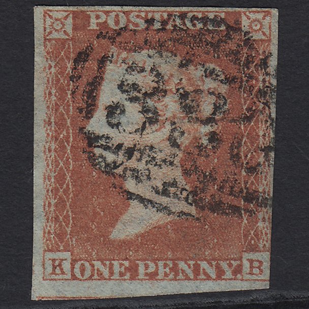 GB QV 1841 1d Red-brown (Plate 161) SG8-B2(1) KB GU nr 4 Margins Halifax 330