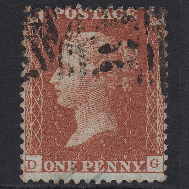 GB QV 1855 1d Red-brown (Plate 6) SG24-C3(1) DG FU