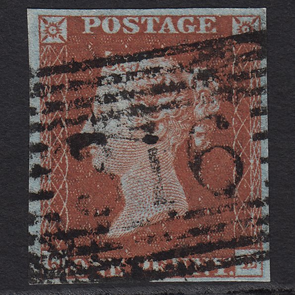 GB QV 1841 1d Deep Red-brown (Plate 46) SG10-B1(4) QE FU 4M Stromness 316
