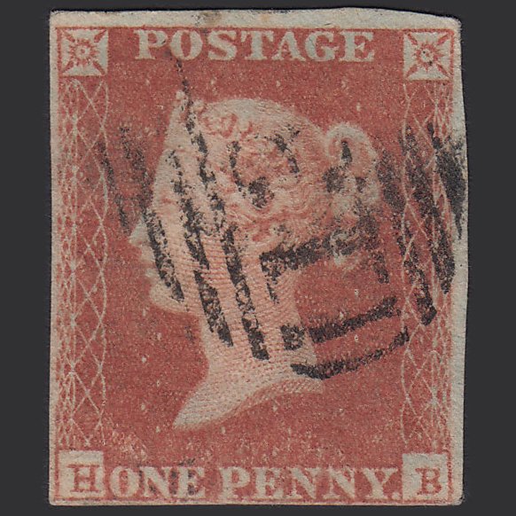 GB QV 1841 1d Red-brown (Plate 104) SG8-B1(1) HB GU