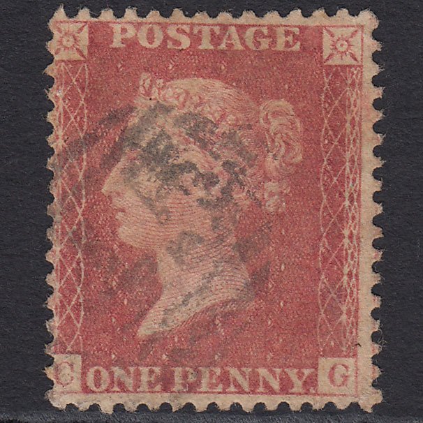 GB QV 1857 1d Rose-red (Plate 55) SG40-C10(1) CG GU