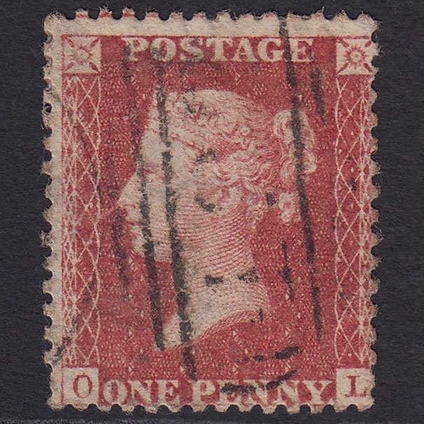 GB QV 1857 1d Rose-red (Plate 47) SG40-C10(1) OL GU Misperf