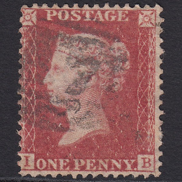 GB QV 1857 1d Rose-red (Plate 43) SG40-C10(1) IB GU