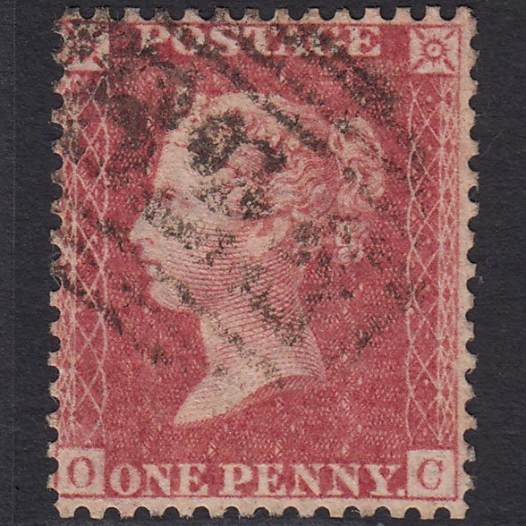 GB QV 1857 1d Rose-red (Plate 46) SG40-C10(1) OC FU