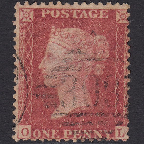 GB QV 1857 1d Rose-red (Plate 66) SG40-C10(1) OL GU Limerick 303