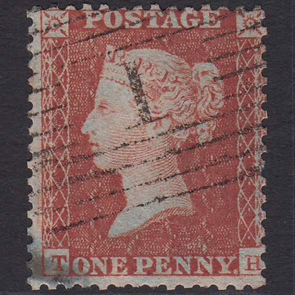 GB QV 1855 1d Red-brown (Plate 3) SG24-C3(1) TH FU Aberdeen 1