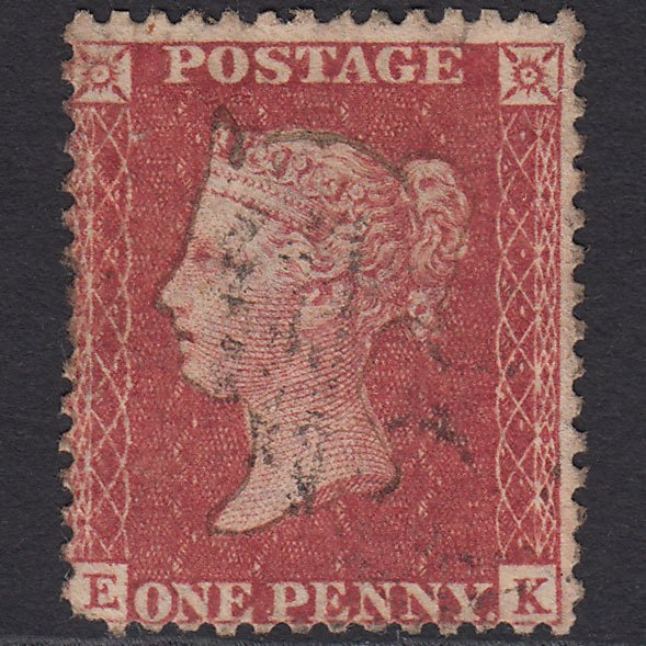 GB QV 1857 1d Rose-red (Plate 27) SG40-C10(1) EK GU Pen Work