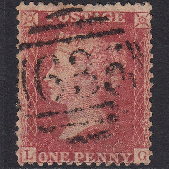 GB QV 1857 1d Rose-red (Plate 59) SG40-C10(1) LG GU Reading 635