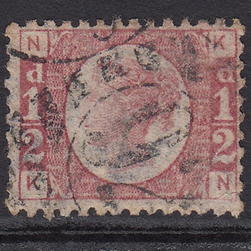 GB QV 1870 1/2d Rose (Plate 12) SG49-G4 KN GU London D&S 92