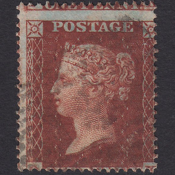GB QV 1855 1d Red-brown (Plate 7) SG21-C4(1) QK GU Scotland Large Misperf