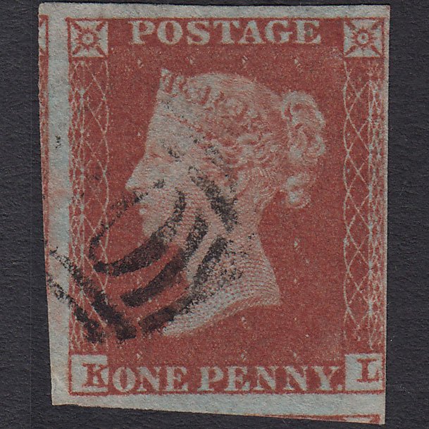 GB QV 1841 1d Red-brown (Plate 158) SG8-B2(1) KL FU 4 Margins