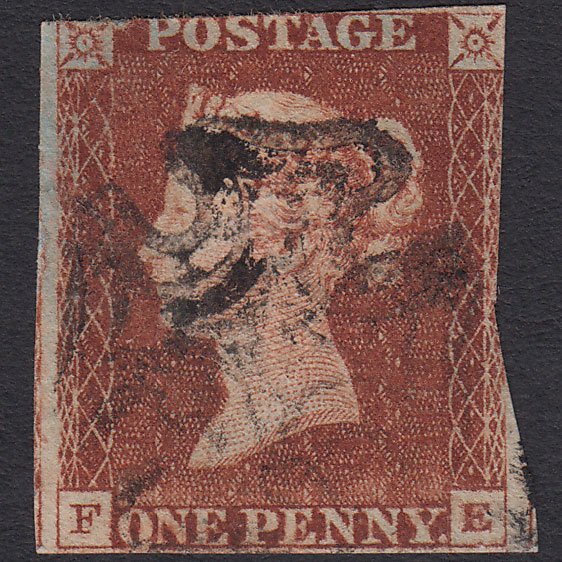 GB QV 1841 1d Red-brown Penny Black (Plate 8) SG7-A2 FE PU Maltese Cross